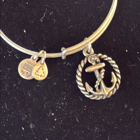 Alex and Ani Silver Charm Bracelet Minimalist Design - Picture 2 of 2